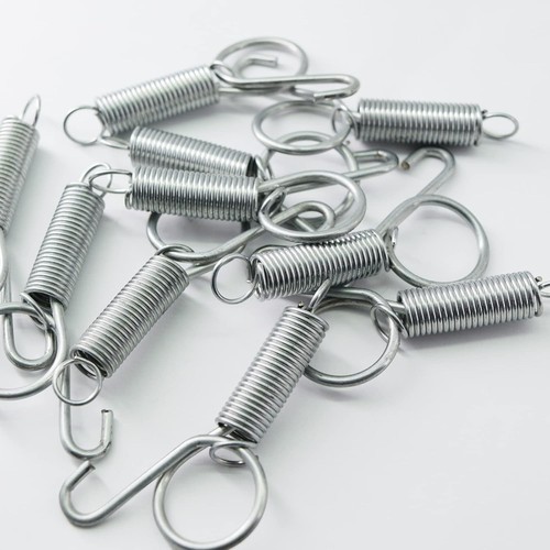 Pet Cage Door Latch Spring Hook - 20 Pack Heavy Duty Loaded Dog Silver - Picture 3 of 7