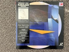Herbert Von Karajan 1985 New Year's Eve Weber Liszt Ravel PAL Laserdisc