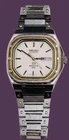 Vtg Seiko Santos SQ 8229-5019 Sports 100 Day/Date RARE 37mm Men's Watch Two-Tone