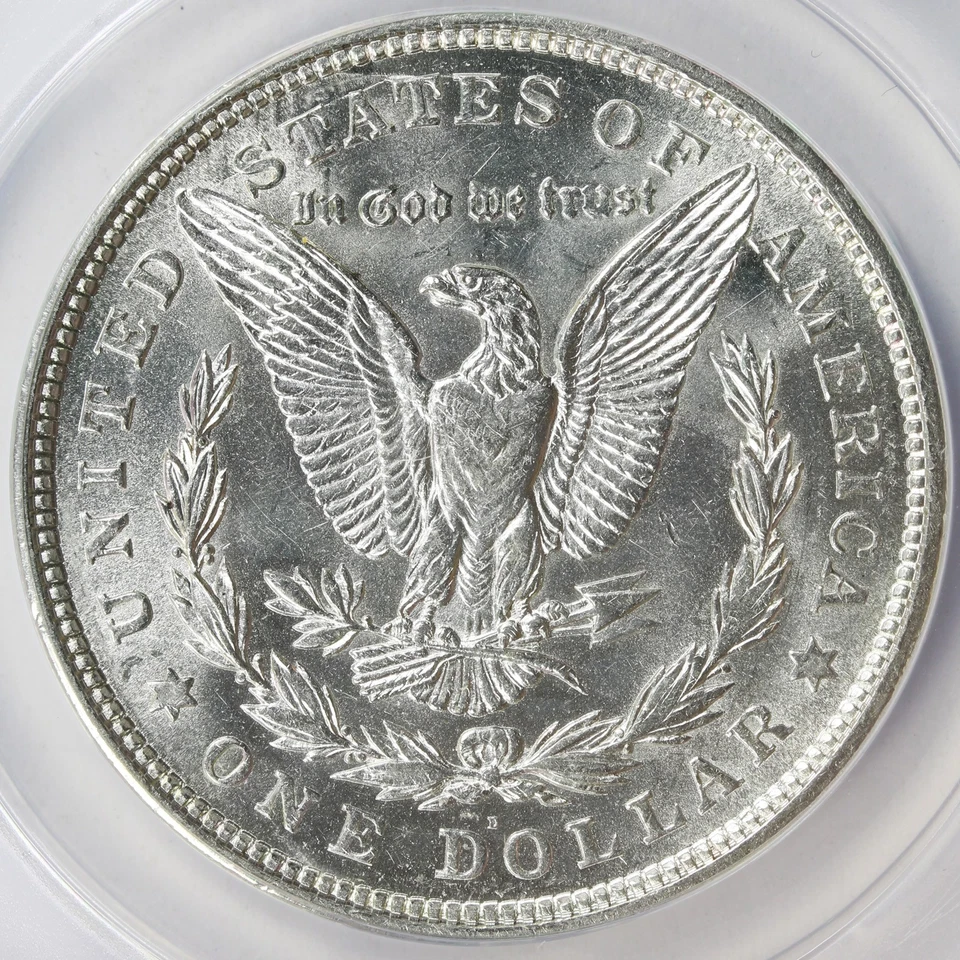 1921-D $1 Morgan Silver Dollar ANACS AU58 - Image 4 of 4