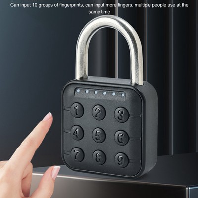 Fingerprint Lock Reliable Safe Stylish Look Rugged Easy Operation For Sm CB