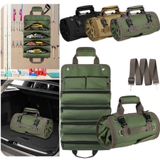 Tool Bag Roll Up Heavy Duty Organizer Portable Storage w/ Zipper Pouch upgrade