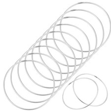 35 Pcs Metal Hoops Dream Catcher Macrame Floral Wreath Crafts Supplies