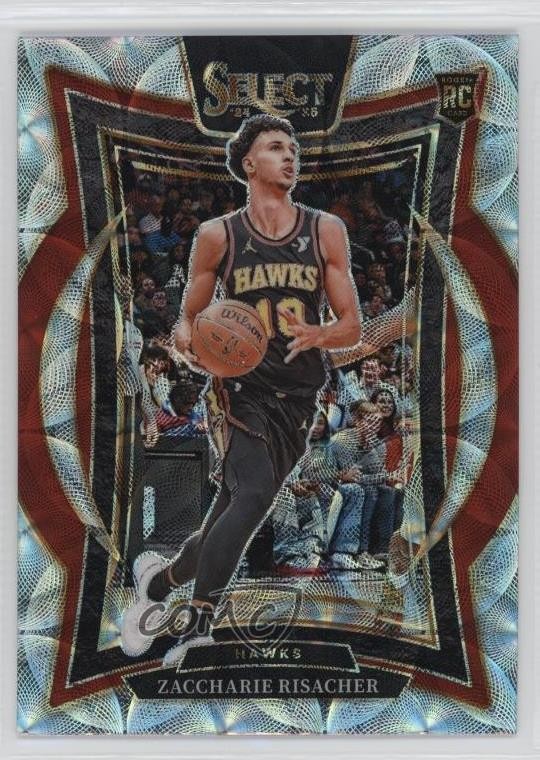 2024-25 Panini Select Concourse Scope Prizm Zaccharie Risacher #86 1g7n