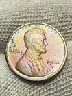1914-S 1c Lincoln Wheat Cent. Attractive Lustrous Au+ Details, Toned