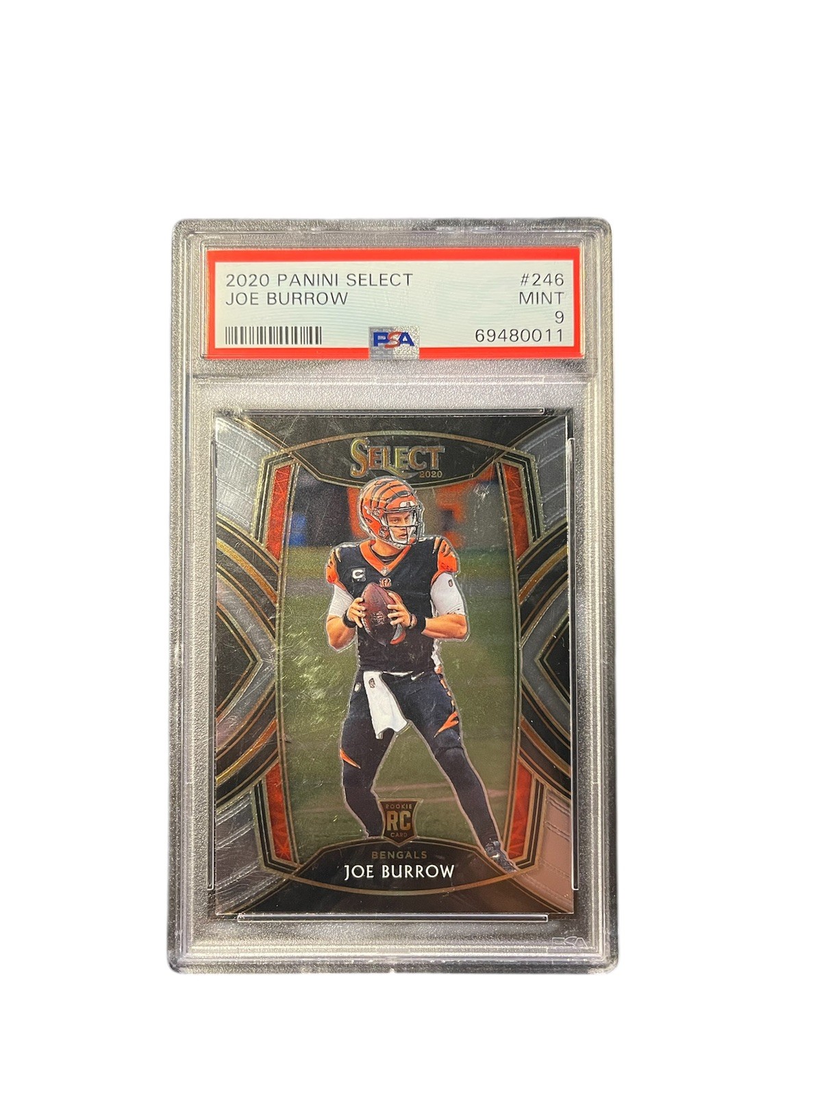 2020 Panini Select - Club Level Joe Burrow #246 Rookie Card PSA 9