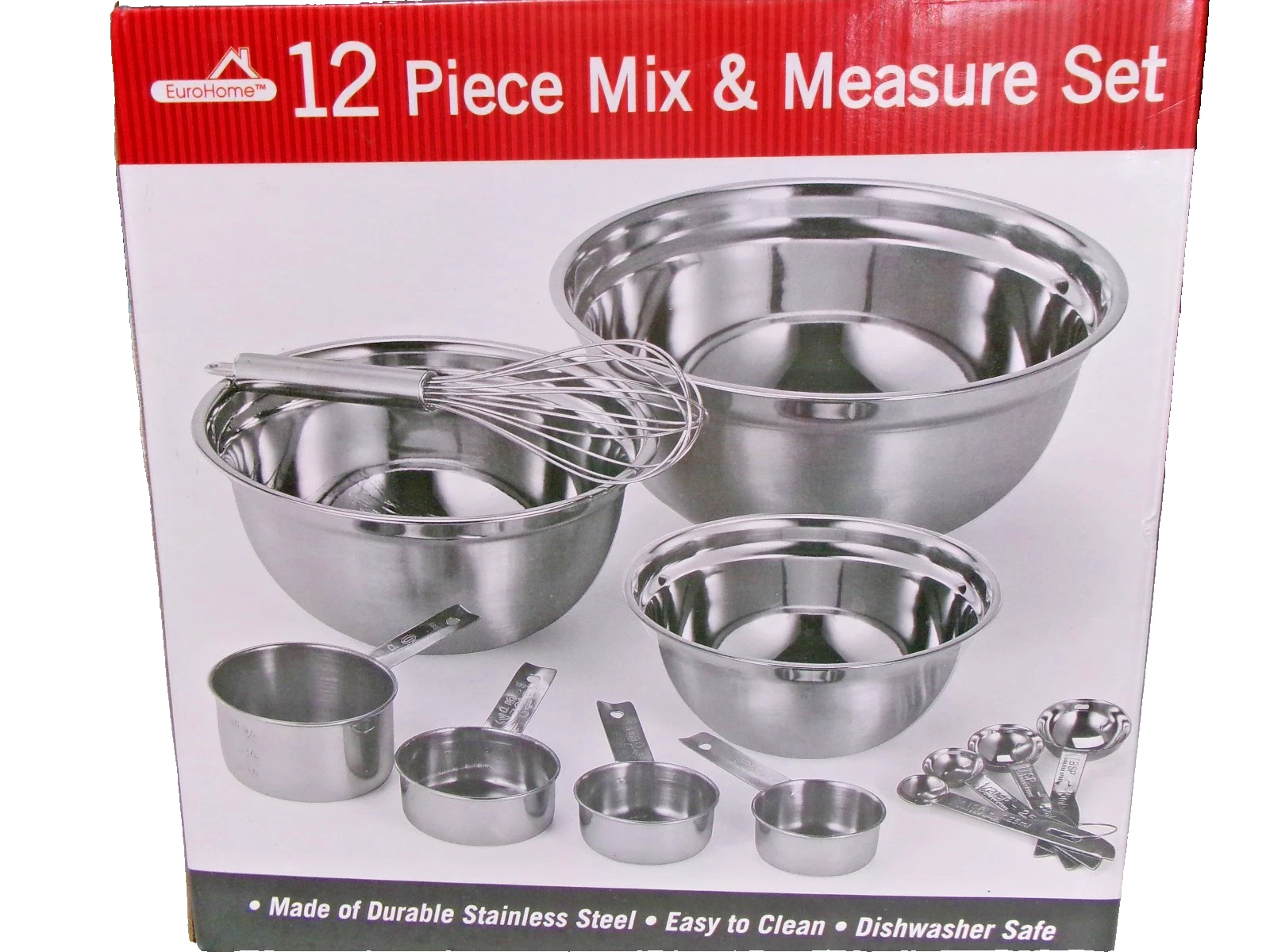 EUROHOME 12 Piece Mix & Measure Set NEW IN BOX