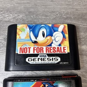 Sonic the Hedgehog 1 + 2 Bundle: Sega Genesis - Used Tested and Working Games