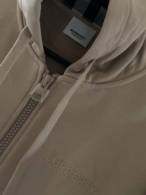 BURBERRY ベージュ ジップアップジャケット Burberry - Zip cardigan Beige - The Corner