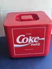 Vintage Coca-Cola Square Ice Bucket – 1980s Enjoy Coca-Cola Logo Retro Barware