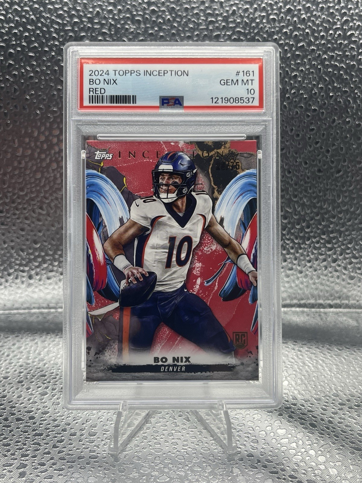 Bo Nix Topps Inception #161 Red