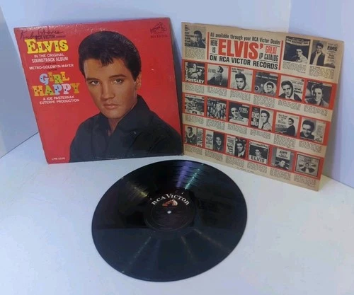 Elvis Presley  -- LPM -3338 ORIGINAL PRESSING - GIRL HAPPY Vinyl Record 45