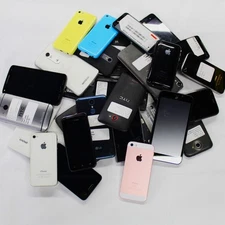 Lot of 20 Mixed Smartphones Apple Samsung LG HTC - For Parts/Precious Metal