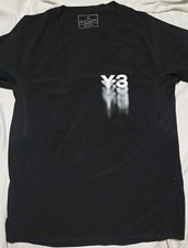 Adidas Y-3 Yohji Yamamoto Run schwarzes perforiertes T-Shirt - Small 19" P2P - IN8743