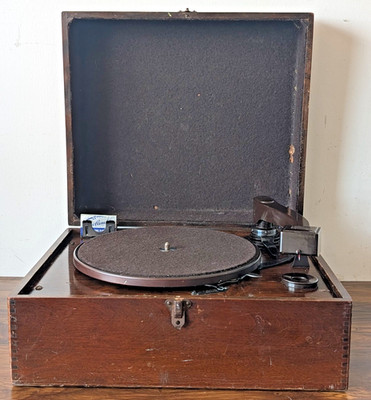 Vintage His Masters Voice HMV Model 119 Elektro Plattenspieler - 30er Jahre - selten