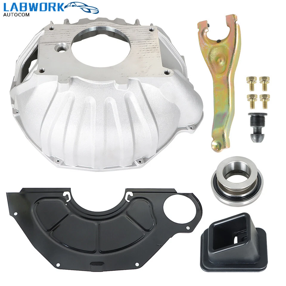 Bellhousing Kit w/ 11" Clutch Fork Inspection Cover For Chevy Chevelle El Camino Foto 4 de 4