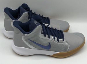 Nuevo Nike de precisión III Zapatos de baloncesto para hombre AQ7495-008  gris humo y Azul Marino Talla 11 | eBay