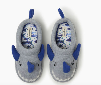 NEW Dearfoam Little Kids Peyton Animal Clog Shark Slipper  Size 11-12
