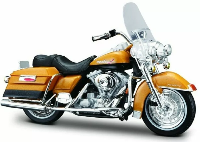 HARLEY DAVIDSON FLHR Road King 1999 gold metallic Maisto 1 18