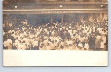 RPPC Real Photo Postcard Washington Seattle 25C department store large crowd