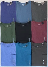 NEW Men's Big & Tall Roundtree & Yorke Soft Washed Long Sleeve Pocket Shirt