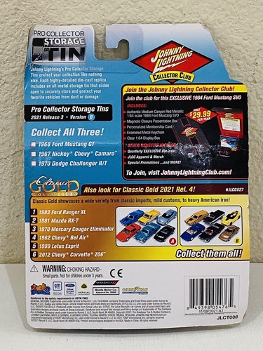 Dodge Challenger R/T 2022 Johnny Lightning 1970 lata de almacenamiento lanzamiento 3/no 3, 1:64 - Imagen 2 de 2