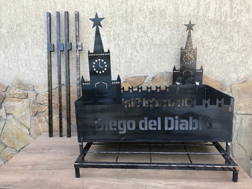 Brazier Charcoal Grill Portable Fire Pit Garden - 第 2/10 張圖片