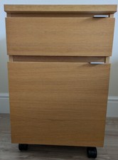 IKEA 2 drawer filing cabinet, with suspension file drawer and wheels 