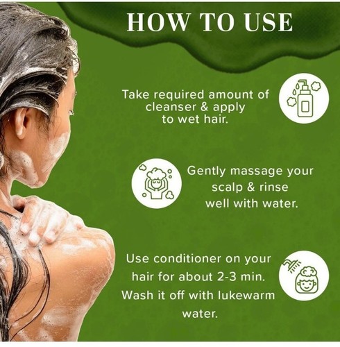 2 X 210ml KHADI NATURAL AMLA & BHRINGRAJ HAIR CLEANSER & CONDITIONER COMBO PACK - Picture 4 of 5