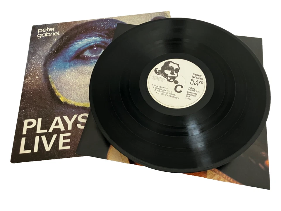 Peter Gabriel Vinyl Record Plays Live Double LP UK Pressing 1983 - Image 3 of 4