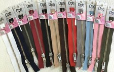 OPTI Zips for Trousers & Skirts Silver Nickel Free Puller Closed End