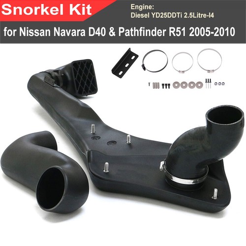 Snorkel Kit Air Intake for Nissan Navara D40 ST/ST-X Pathfinder R51 2005-2010 - Picture 7 of 9
