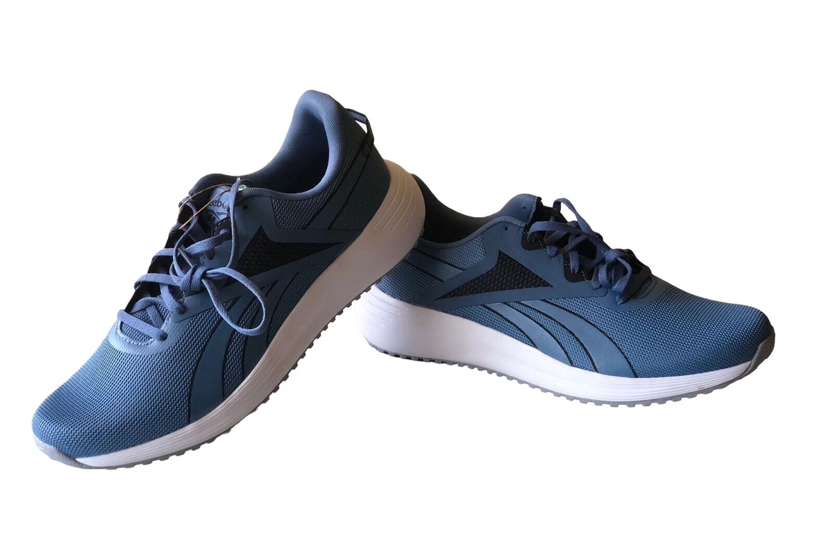 Reebok sport shoes navy blue white sale