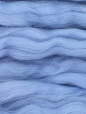 Blue Wool Roving, Baby Blue Roving, Spin into Yarn, Spin Fiber, Felting Wool