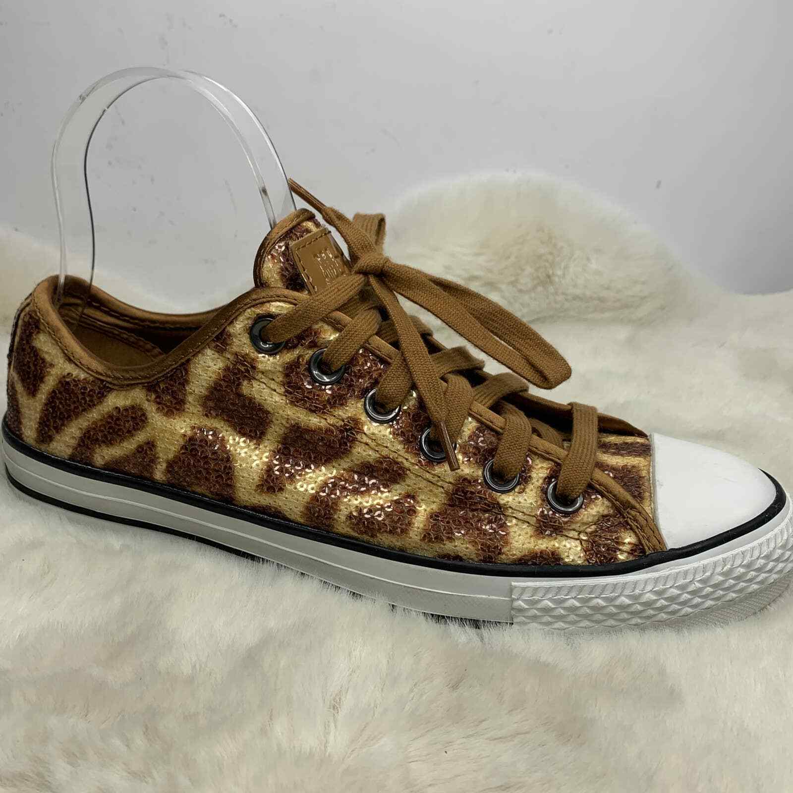 Converse Giraffe Sequin Ox sneaker Size Men 7 Wom… - image 1