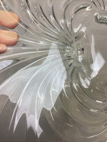Set Of 3 Decorative Glass Serving Platters Trays Plates - Vintage - Picture 10 of 24