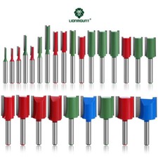 1/4  Shank 1 or 2 Blade Straight Flush Trim Router Bit Woodworking Cutter 6.35mm