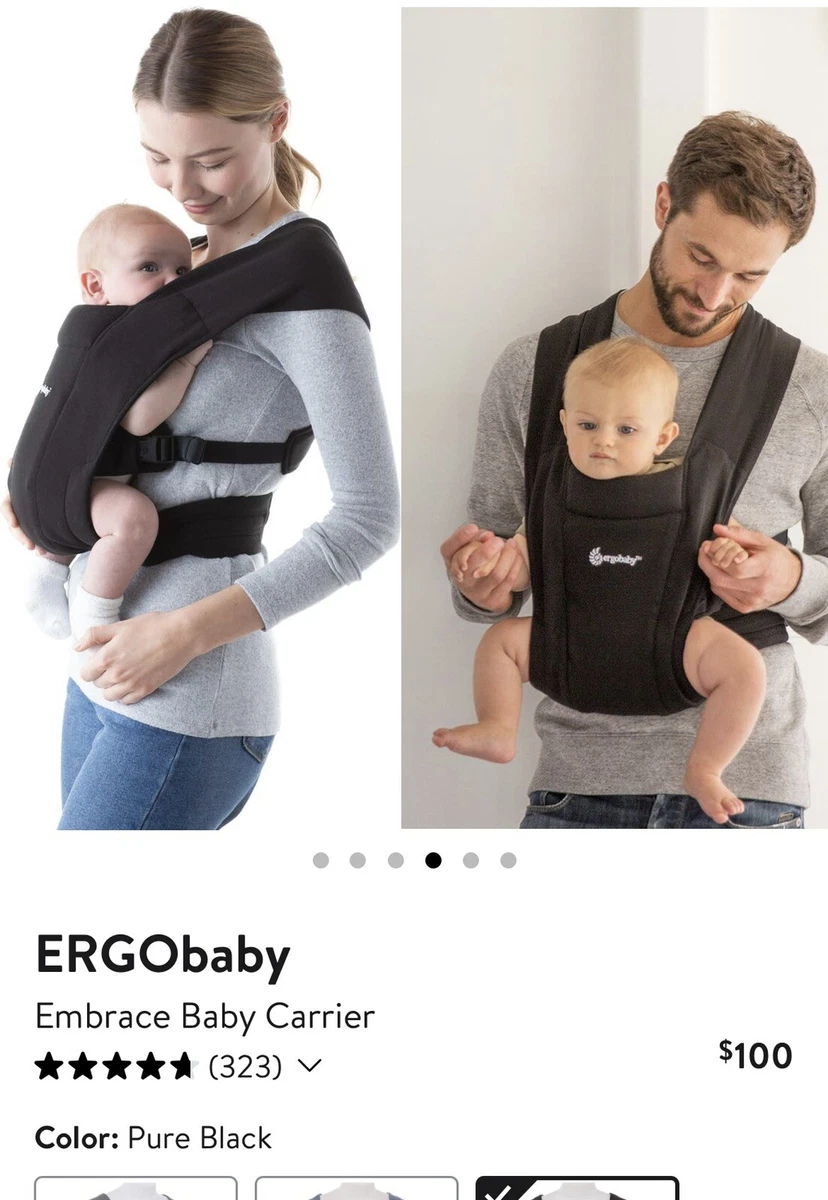 Ergobaby embrace cozy newborn carrier pure black deals