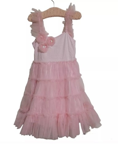 Girls Dresses Lot Of 2 Size S Sleeveless Party Casual Christmas Wedding Princess - Picture 4 of 15