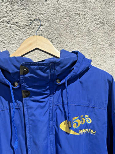 VINTAGE 90ER SUBARU WORLD RALLY TEAM 555 MANTELJACKE GRÖSSE XL EXTRA GROSS HERREN - Bild 16 von 20