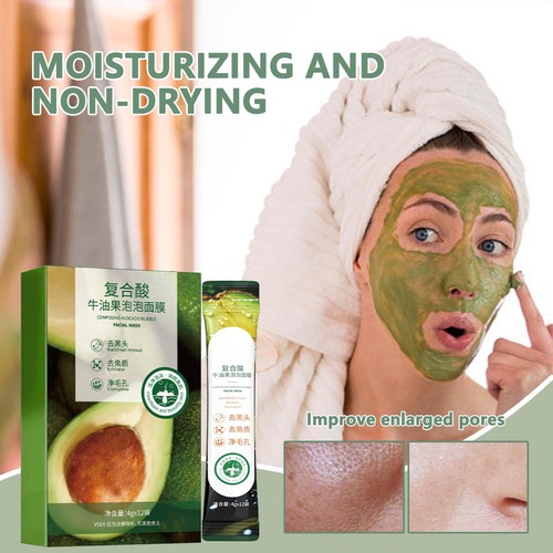 3x Avocado Clay Masque Mud Film for Deep Cleansing Natural Nourishing Hydration - Picture 9 of 12
