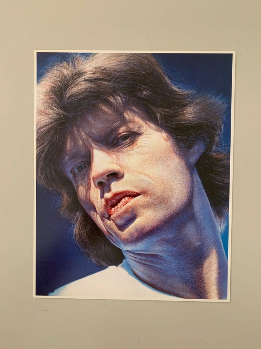GOTTFRIED HELNWEIN, PORTRAIT OF MICK JAGGER, MEGA RARE