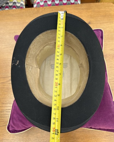 Antique Lock & Co Black Silk Top Hat & Case Size Approx 7 1/8 58.5cm Ascot Ready - Picture 23 of 24