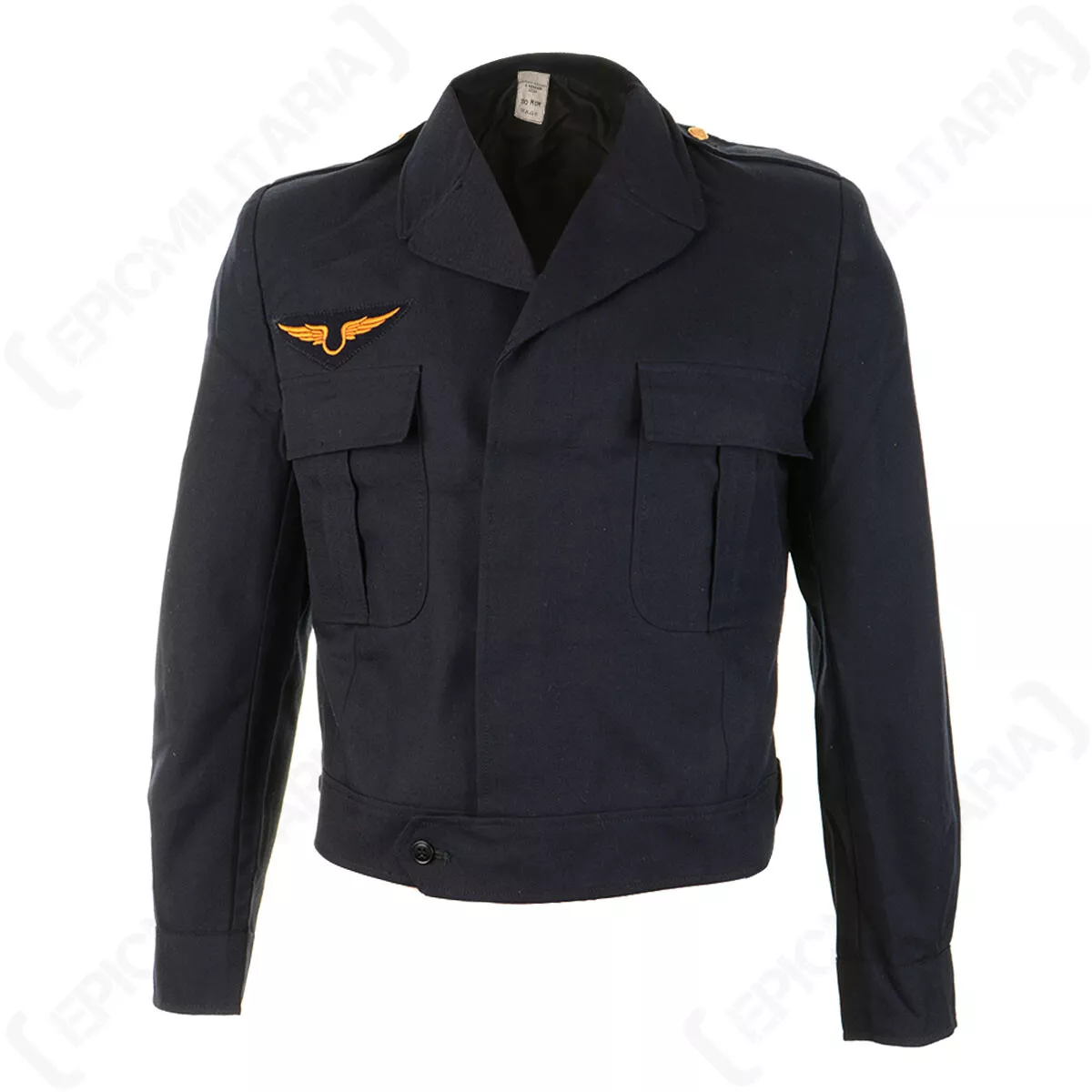 Original French Air Force Ike Jacket - Blue Military Coat | eBay