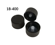 18-400 Polycone Phenolic Lined Caps, Multiple Pack Sizes, Leak Proof Seal
