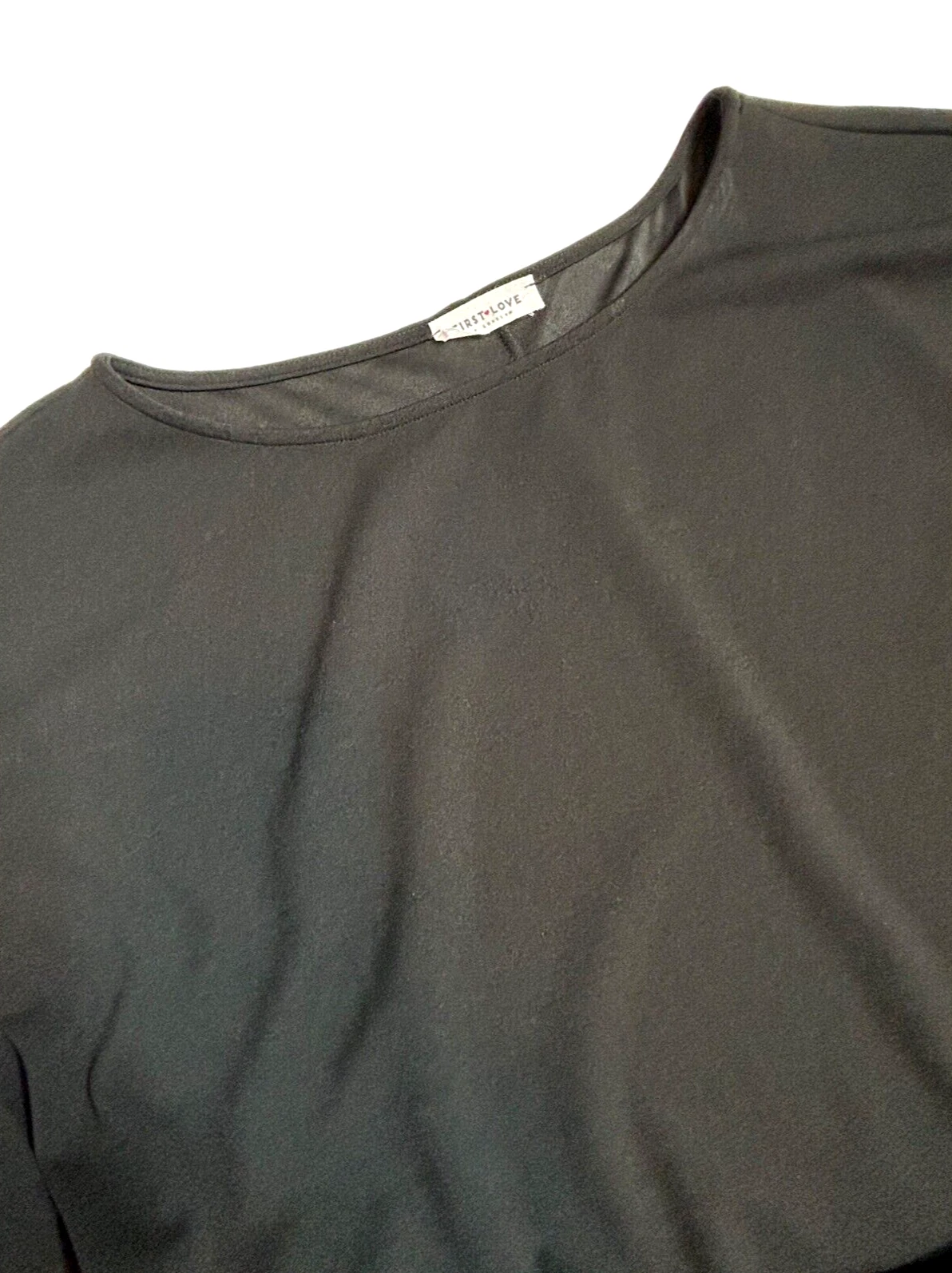 VETEMENTS Abito donna First Love By Lovelyn 1X nero lunghezza ginocchio manica corta