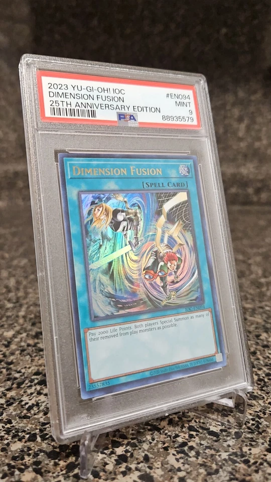 PSA 9 Mint Dimension Fusion IOC-EN094 YuGiOh Invasion Of Chaos 25th Anniversary - Image 3 of 4