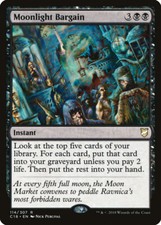 Moonlight Bargain Commander 2018 NM Black Rare MAGIC GATHERING CARD ABUGames