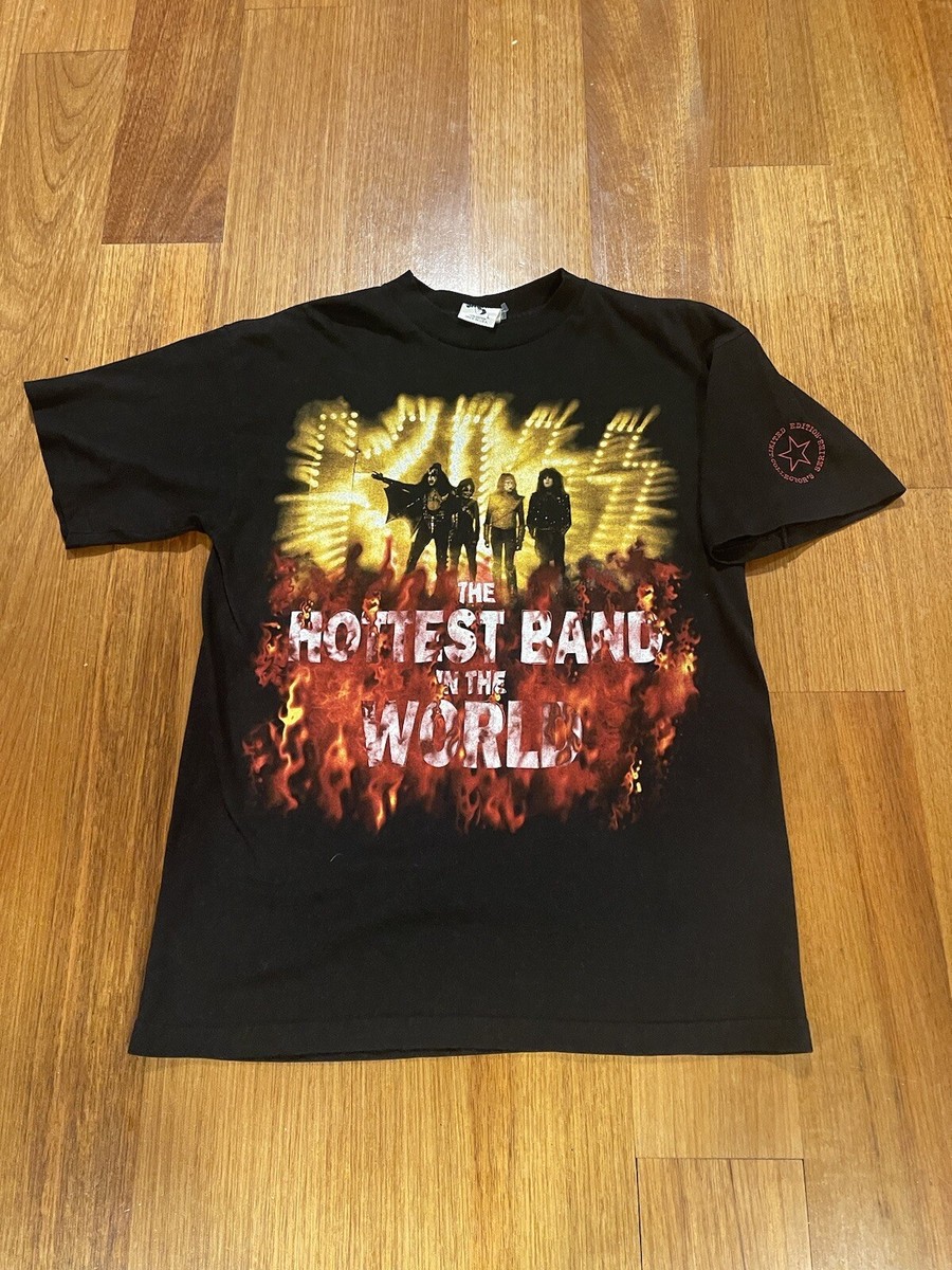 Vintage Kiss T Shirt Concert Tour The Hottest Band In The World  