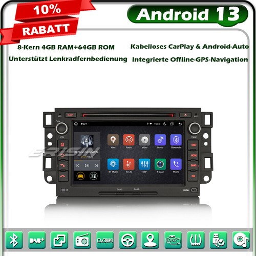 64GB Android 13 DAB+DVD Autoradio GPS Navi Chevrolet Buick Enclave GMC HUMMER H2 - Bild 24 von 24